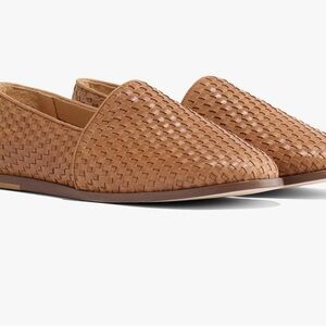 Nisolo Tan Woven Leather Flats
